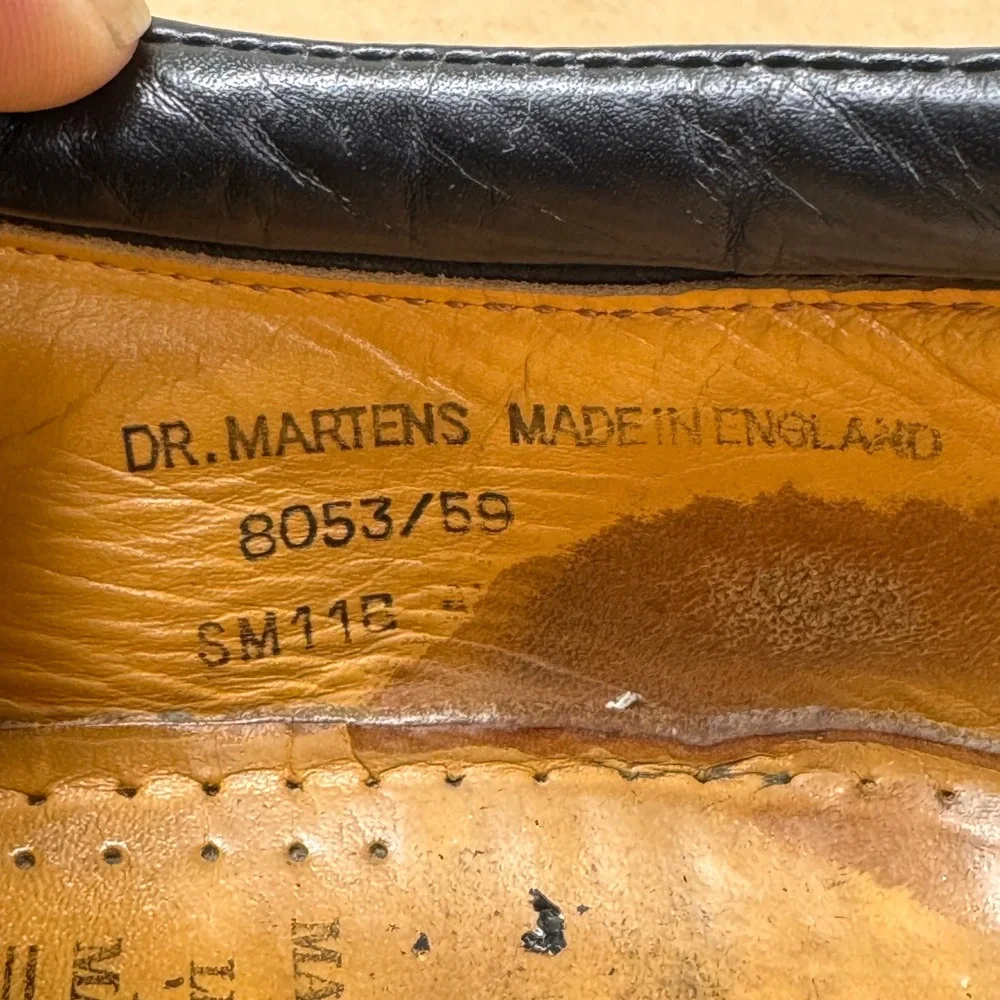 Dr. Martens 8053 Oxford Mens UK/9 Dark Brown England Vintage Grunge Goth Lug